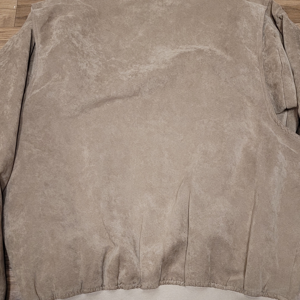 Vtg! CAESARS PALACE Bomber Jacket Mens Size XL Brown - Picture 6 of 9